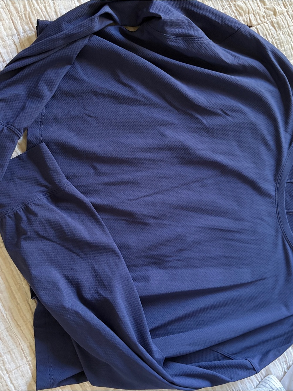 lululemon athletica Navy Long-Sleeve Performance Top